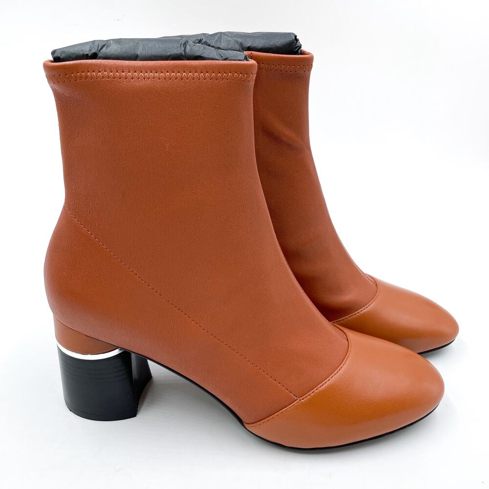 3.1 Phillip Lim Tan Brown Leather Ankle Boots